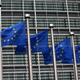 European Union flags outside the European Commission HQ in Brussels in 2014.